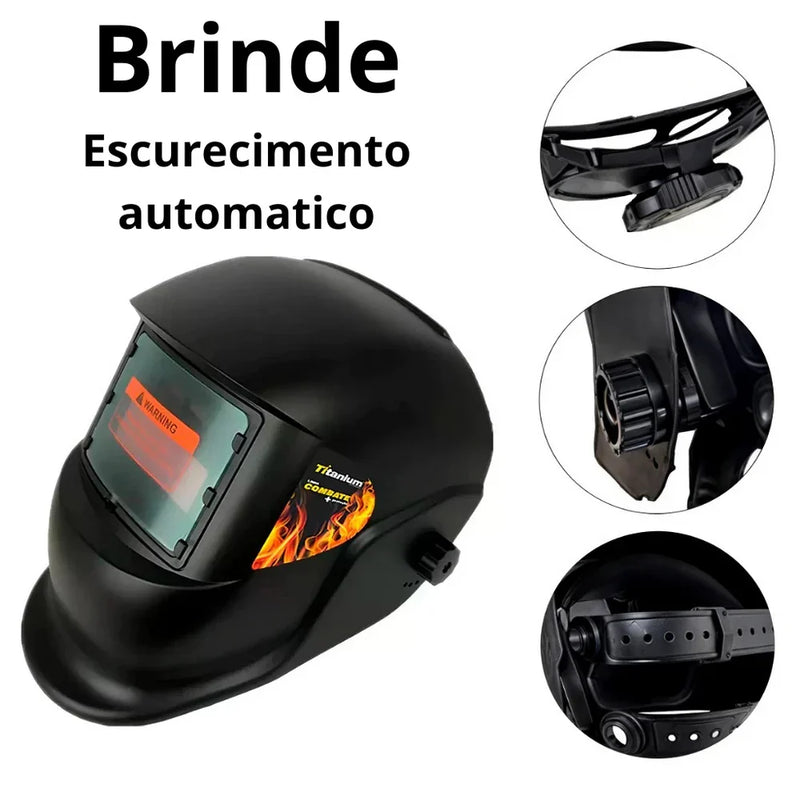 Máquina de Solda e Corte a Laser Portátil 150A Proteção Bivolt + 2 Brindes Exclusivos