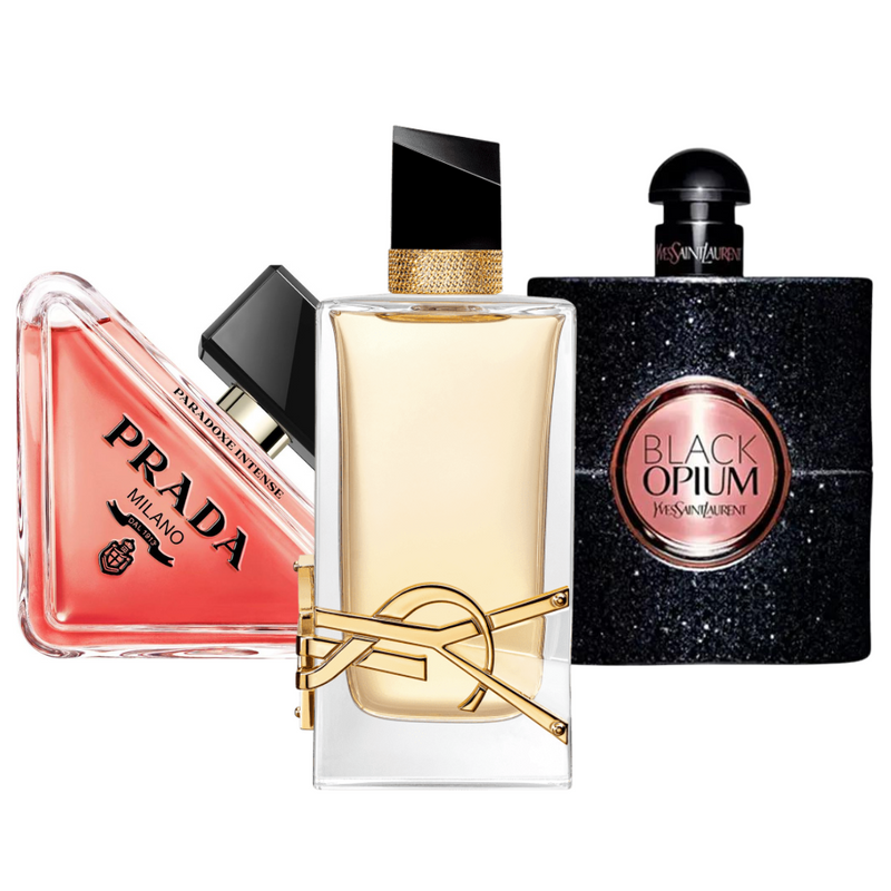 Packung mit 3 Düften: Prada Paradoxe, Black Opium Yves Saint Laurent, Free (Eau de Parfum)
