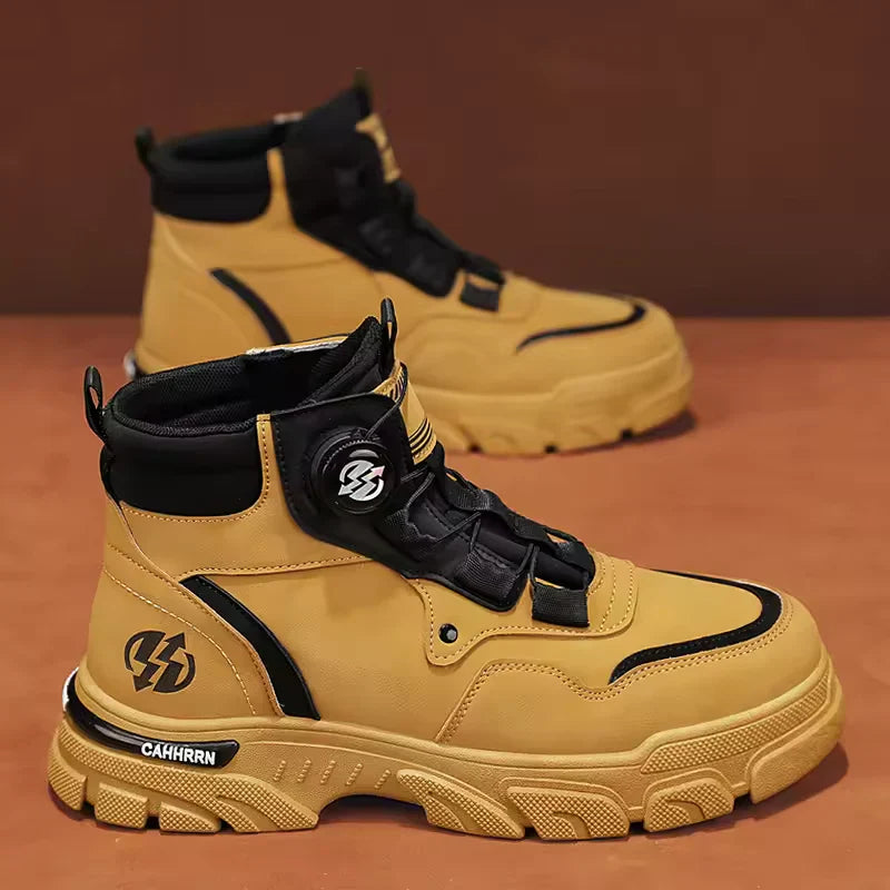 Bota Masculina Ortopédica com Solado Antiderrapante + BRINDE: 1 Relógio e 1 Cinto