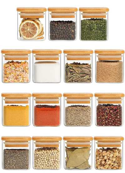 Kit 15 Potes Organiza Gourmet™ + Gravação a Laser (PERSONALIZADA) + Bandeja | Só até 23:59!