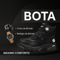 Bota Masculina Ortopédica com Solado Antiderrapante + BRINDE: 1 Relógio e 1 Cinto